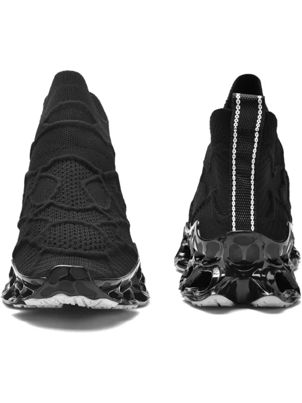 🆕Men's All Black Slip on Loafers Walking Tennis Shoes Running Blade Sneakers